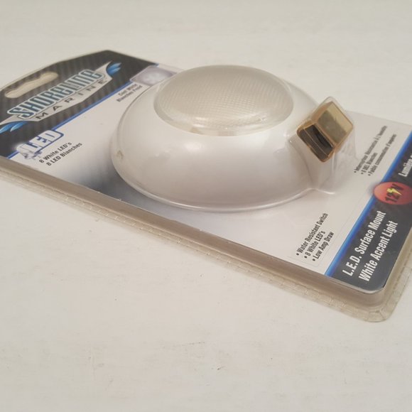 SHORELINE MARINE LED Surface Recessed Mount White Accent Task Light 12V SL52091 - Picture 4 of 6